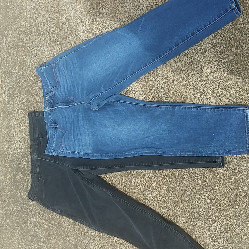 2 prs AEO curvy super hi rise jeggings 12S